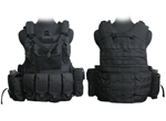 Phantom Gear Marine Force Recon Tactical Vest Full Set (Color: Black / XL)