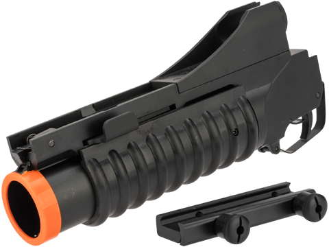 Matrix Full Metal 40mm M203 Airsoft Grenade Launcher for M4/M16 Series Airsoft Rifles (Model: Mini / Black)