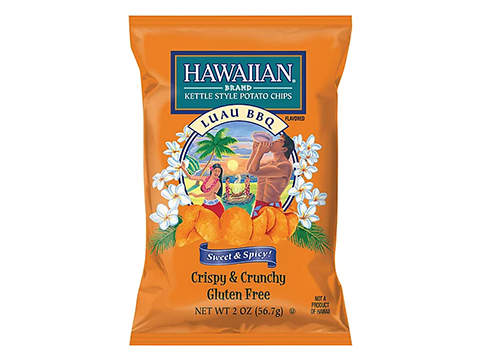 Utz Snacks Hawaiian Brand Kettle Style Potato Chips (Model: Luau BBQ Sweet & Spicy)