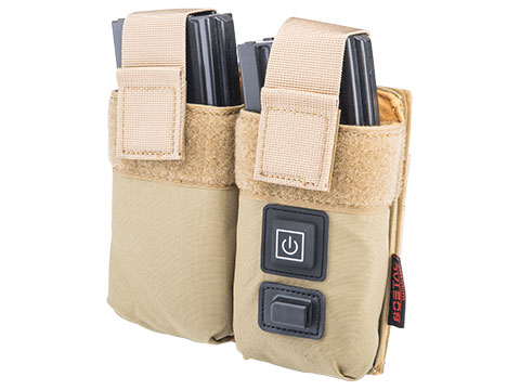 SoeTac USB Warmer Double M4/M16 Magazine Pouch (Color: Tan)