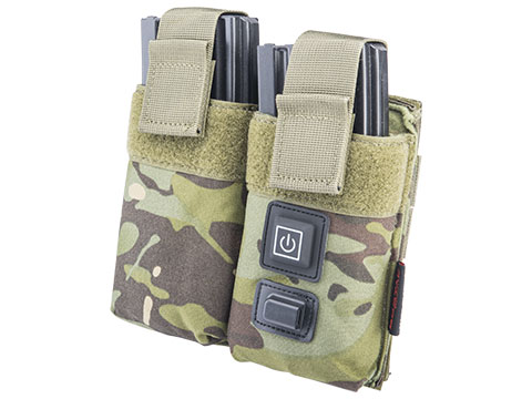 SoeTac USB Warmer Double M4/M16 Magazine Pouch (Color: Forest Camo)