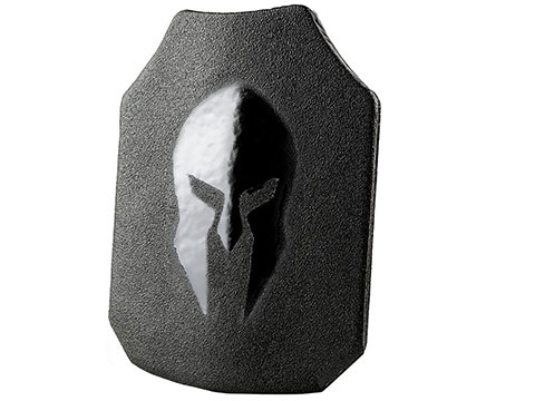 Spartan Armor Systems AR550 Level III+ Steel Core Body Armor Plate (Model: Shooters Cut - Single Curve w/ Base Coat / 10x12 / Set of Two)