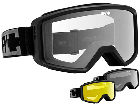 Spy Optic Shield ANSI Z87.1 Goggles (Color: Black Frame / Gray Lens)