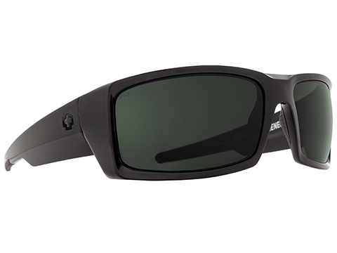 Spy Optic General Sunglasses (Model: Matte Black Frame / ANSI RX / HD Plus Gray Green Lens)