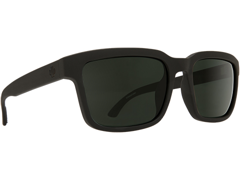 Spy Optic Helm 2 Sunglasses (Color: Matte Black Frame / HD Plus Gray Green Lens / Polarized)