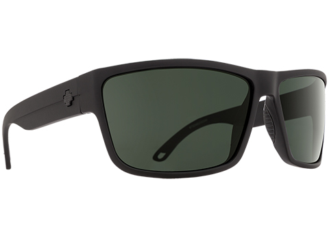 Spy Optic Rocky Sunglasses (Color: Matte Black Frame / HD Plus Gray Green Lens / Polarized)