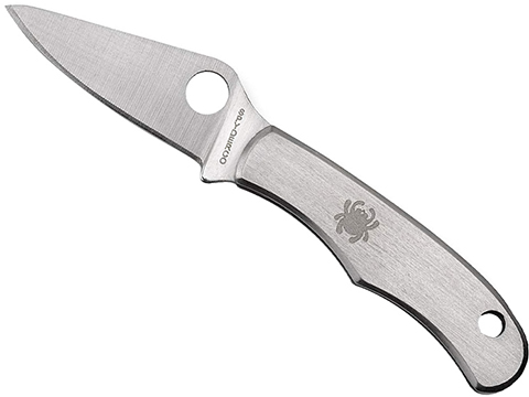 Spyderco BUG Stainless Micro Folding Knife (Model: Plain Edge / Stainless)