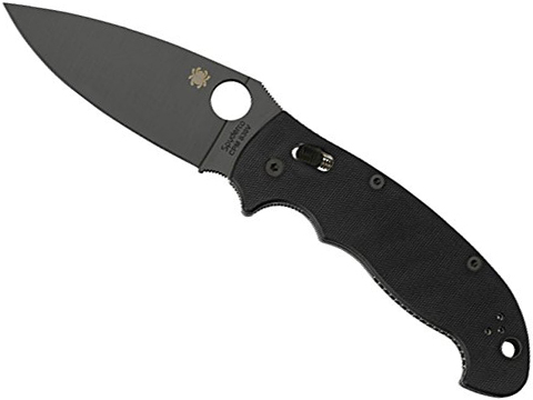 Spyderco MANIX 2 Lightweight G-10 Folding Knife (Model: Black Plain Edge / Black)