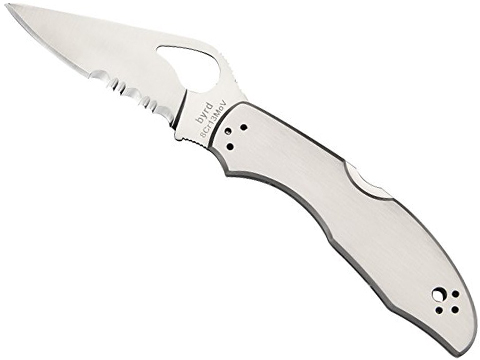 Spyderco Byrd MEADOWLARK 2 Stainless Folding Knife (Model: Combination Edge / Stainless)