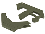 SRU SCAR-L 3D Printer Bullpup Carbine Kit for WE-Tech Mk16 / SCAR-L Gas Blowback Airsoft Rifles (Color: OD Green)