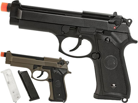 SRC Hybrid SR-92 M92 Airsoft Green Gas Blow Back Pistol Kit 