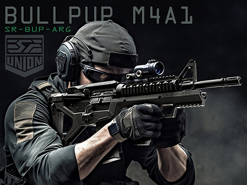 SRU AR Bullpup Kit for M4 Gas Blowback Airsoft Rifles (Color: Black)