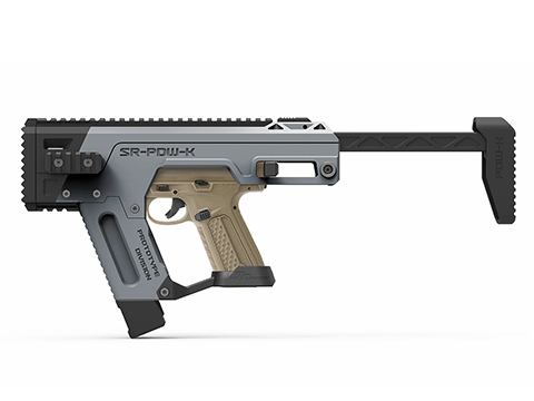 SRU PDW Conversion Kit for Action Army AAP-01 Gas Blowback Airsoft Pistol (Color: Grey)