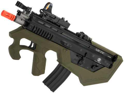 Evike.com Custom WE-Tech SCAR-L Gas Blowback Rifle w/ SRU SCAR-L Bullpup Conversion Kit (Color: OD Green / CO2)