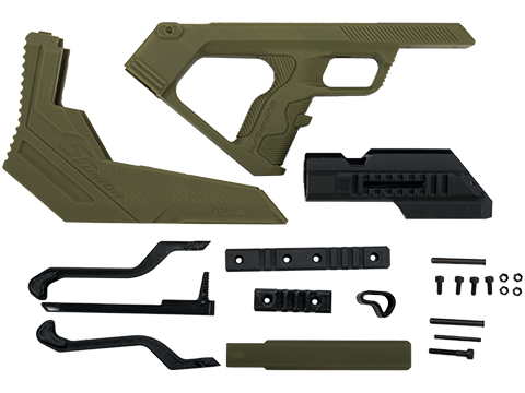 SRU 3D Printed Bullpup Conversion kit for WE-Tech MK17  Gas Blowback Rifle (Color: OD Green)