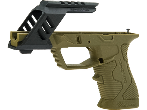 SRU 3D Printed Frame for ISSC M22, SAI BLU, Lonewolf, & Compatible Airsoft Gas Blowback Pistols (Color: OD)