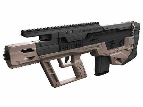 SRU 3D Printed Bullpup Conversion Kit for Tokyo Marui SCAR-L/H Airsoft AEG Rifles (Color: Tan)