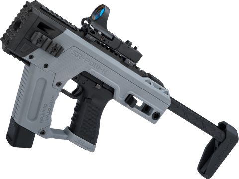 SRU PDW Carbine Kit for 17 Style Airsoft Pistols (Color: Airforce Grey / Elite Force GLOCK 17)