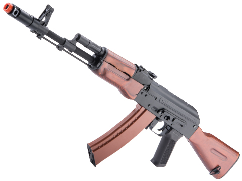 Matrix / S&T Stamped Steel AK Airsoft AEG Rifle w/ G3 Electronic Trigger QD Spring Gearbox (Model: AK-74N / Real Wood)