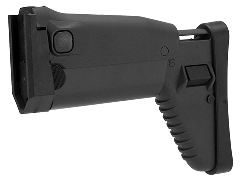 Complete Side Folding Retractable Stock for SCAR Series Airsoft AEG (Color: Black)