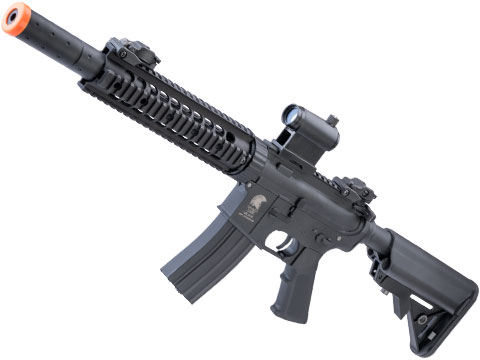 Matrix / S&T Sportsline M4 RIS Airsoft AEG Rifle w/ G3 Micro-Switch Gearbox (Model: Black CQB-R 9)