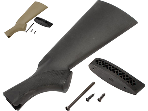 S&T Nylon Fiber Stock with Rubber Recoil Pad for Airsoft M870 Shotguns 