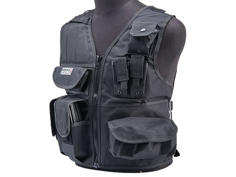 Swiss Arms Tactical Load Bearing Vest (Color: Black)