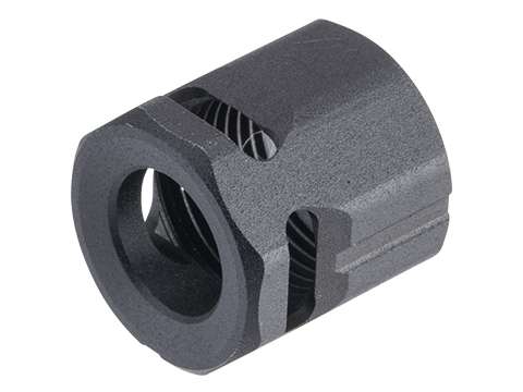 Strike Industries 14mm Negative Micro Threaded Airsoft Compensator (Color: Black / Circle)