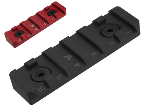 Strike Industries Link 6 Slot Standard Rail Section for Keymod and M-Lok Rail Systems (Color: Black)