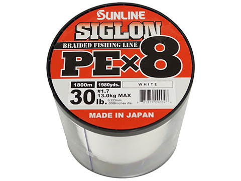 Sunline Siglon PEx8 Braided Fishing Line (Color: White / 90lbs), MORE,  Fishing, Lines -  Airsoft Superstore