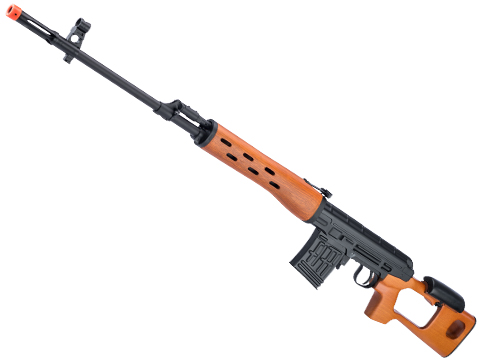 Snow Wolf SVD Bolt Action Airsoft Sniper Rifle (Color: Real Wood)