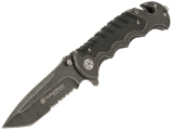 Smith and Wesson Border Guard Semi Serrated Blade Liner Lock Knife