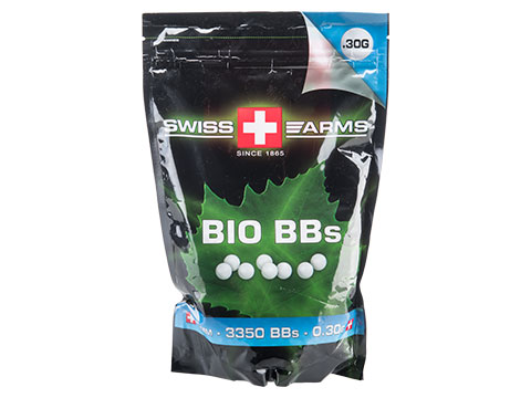 Swiss Arms Eco-Friendly Biodegradable Precision Airsoft BBs (Weight: 0.30g / 1kg)