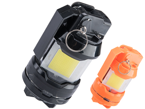 T238 Rechargeable Tactical Prop Electric Flashbang w/ Strobe and Alarm (Color: Orange)