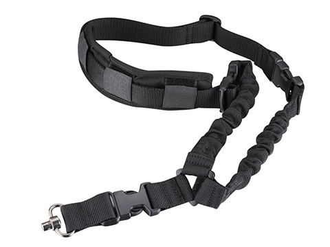Tacbull FrontEdge Single Point Rifle Sling w/ QD Swivel & Quick Length Adapter (Color: Black)