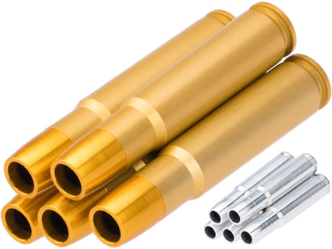 Tanaka 5 Piece Spare Cartridge Shell Set for M700 Shell Ejecting Gas Rifles (Color: Gold)