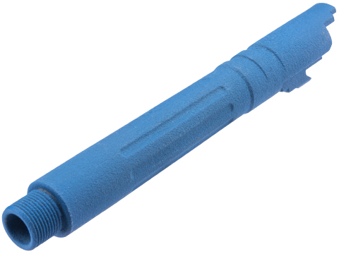 Tapp Airsoft 3D Printed Threaded Barrel w/ Custom Cerakote for Tokyo Marui Hi-CAPA 5.1 Gas Blowback Airsoft Pistols (Color: NRA Blue)