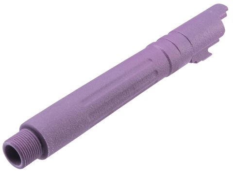 Tapp Airsoft 3D Printed Threaded Barrel w/ Custom Cerakote for Tokyo Marui Hi-CAPA 5.1 Gas Blowback Airsoft Pistols (Color: Wild Purple)