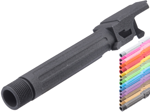 Tapp Airsoft 3D Printed Threaded Barrel w/ Custom Cerakote for TM Compact Poly Frame Gas Blowback Airsoft Pistols 