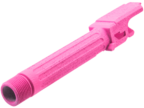 Tapp Airsoft 3D Printed Threaded Barrel w/ Custom Cerakote for TM Compact Poly Frame Gas Blowback Airsoft Pistols (Color: Prison Pink)