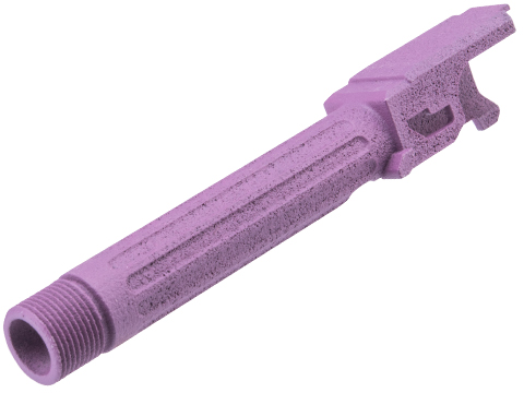 Tapp Airsoft 3D Printed Threaded Barrel w/ Custom Cerakote for TM Compact Poly Frame Gas Blowback Airsoft Pistols (Color: Wild Purple)