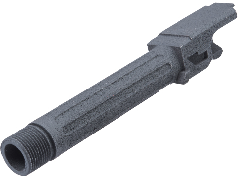 Tapp Airsoft 3D Printed Threaded Barrel w/ Custom Cerakote for TM Compact Poly Frame Gas Blowback Airsoft Pistols (Color: Sniper Grey)