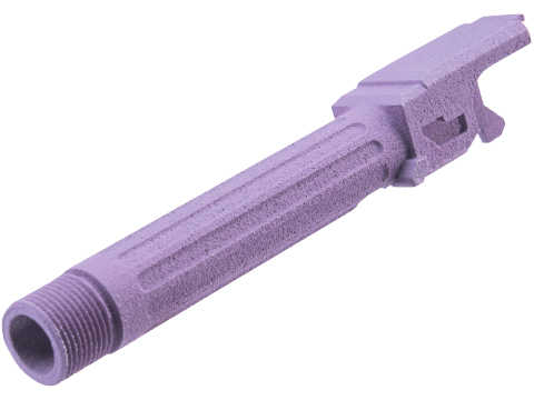 Tapp Airsoft 3D Printed Threaded Barrel w/ Custom Cerakote for TM Compact Poly Frame Gas Blowback Airsoft Pistols (Color: Bright Purple)