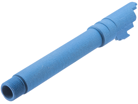 Tapp Airsoft 3D Printed Threaded Barrel w/ Custom Cerakote for Tokyo Marui 1911 Gas Blowback Airsoft Pistols (Color: NRA Blue)