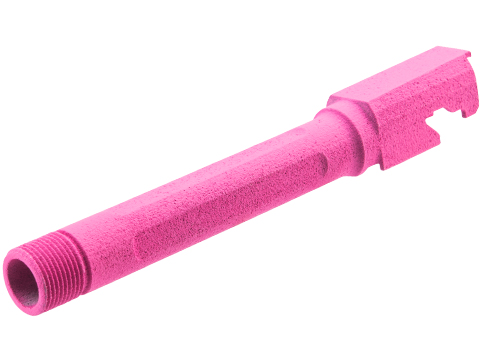 Tapp Airsoft 3D Printed Threaded Barrel w/ Custom Cerakote for Tokyo Marui P226 Gas Blowback Airsoft Pistols (Color: Prison Pink)