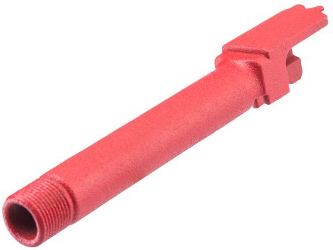 Tapp Airsoft 3D Printed Threaded Barrel w/ Custom Cerakote for Tokyo Marui M&P Gas Blowback Airsoft Pistols (Color: USMC Red)