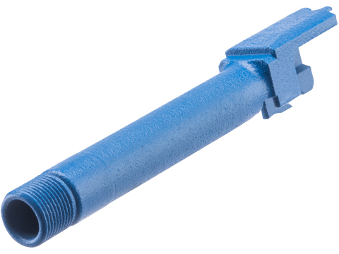 Tapp Airsoft 3D Printed Threaded Barrel w/ Custom Cerakote for Tokyo Marui M&P Gas Blowback Airsoft Pistols (Color: NRA Blue)