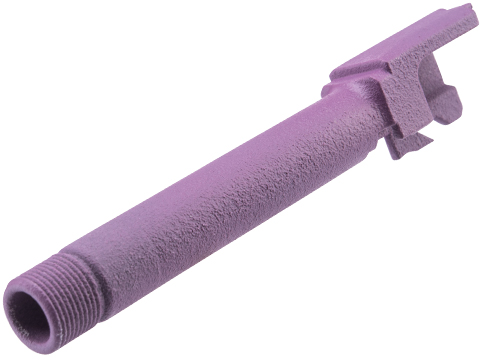 Tapp Airsoft 3D Printed Threaded Barrel w/ Custom Cerakote for Tokyo Marui M&P Gas Blowback Airsoft Pistols (Color: Wild Purple)