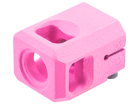 Tapp Airsoft 3D Printed 14mm Negative Breaker Compensator w/ Custom Cerakote for Gas Blowback Airsoft Pistols (Color: Prison Pink)