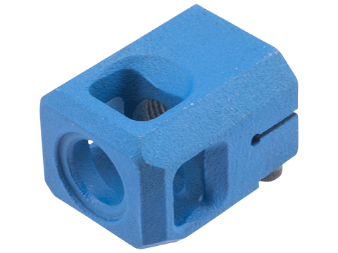 Tapp Airsoft 3D Printed 14mm Negative Breaker Compensator w/ Custom Cerakote for Gas Blowback Airsoft Pistols (Color: NRA Blue)